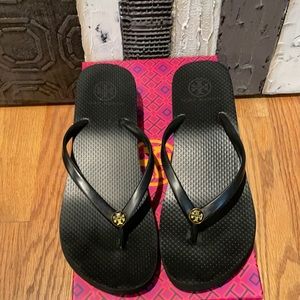 Brand new Tory Burch wedge flip flop